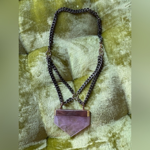 BCP Jewelry Unique Rose Quartz Pendant Necklace 💎 - Picture 3 of 5
